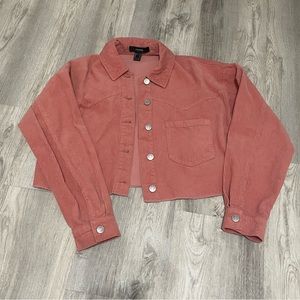 pink cordoury jacket